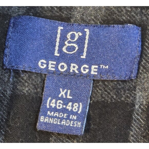 OOAK Upcycled Flannel Shirt Def Leppard Rockabilly Patches Distressed Grunge XL - Picture 12 of 13